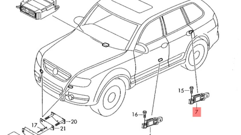 Senzor impact 4B0959643E Audi A3 8P Sportback 2005 2.0 tdi BKD OEM 4B0959643E