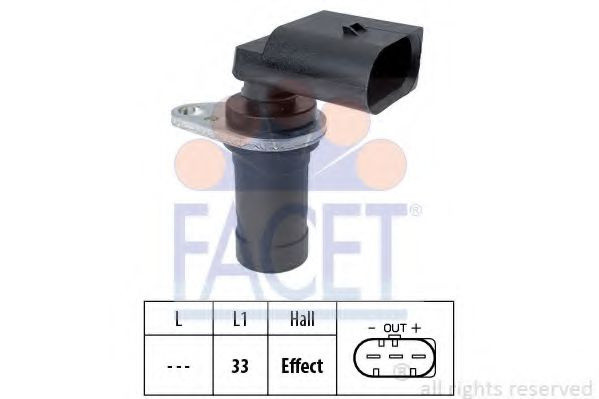 Senzor impulsuri, arbore cotit BMW Seria 7 (E65, E66, E67) (2001 - 2009) FACET 9.0472 piesa NOUA