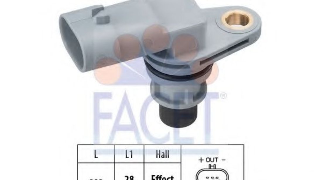 Senzor impulsuri, arbore cotit FIAT PUNTO Van (188AX) (2000 - 2009) FACET 9.0380 piesa NOUA