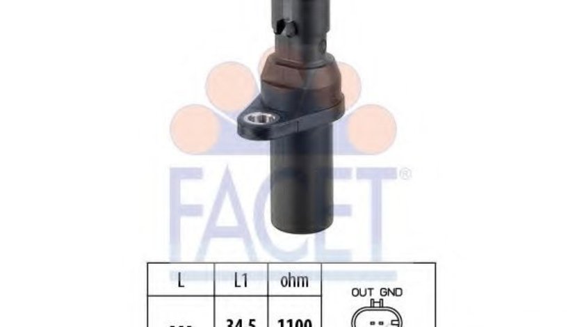 Senzor impulsuri, arbore cotit LANCIA YPSILON (843) (2003 - 2011) FACET 9.0378 piesa NOUA