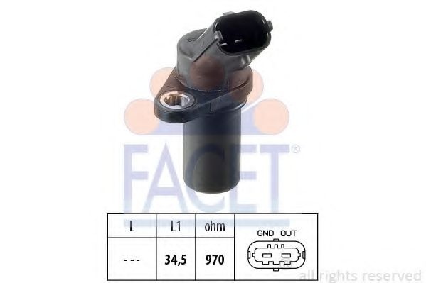 Senzor impulsuri, arbore cotit OPEL ASTRA H Combi (L35) (2004 - 2016) FACET 9.0235 piesa NOUA