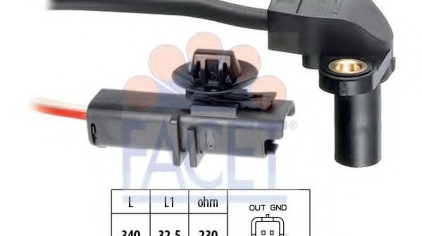 Senzor impulsuri, arbore cotit RENAULT GRAND SCENIC II (JM0/1) (2004 - 2016) FACET 9.0549 piesa NOUA