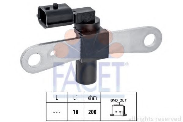 Senzor impulsuri, arbore cotit RENAULT SYMBOL II (LU1/2) (2008 - 2013) FACET 9.0659 piesa NOUA