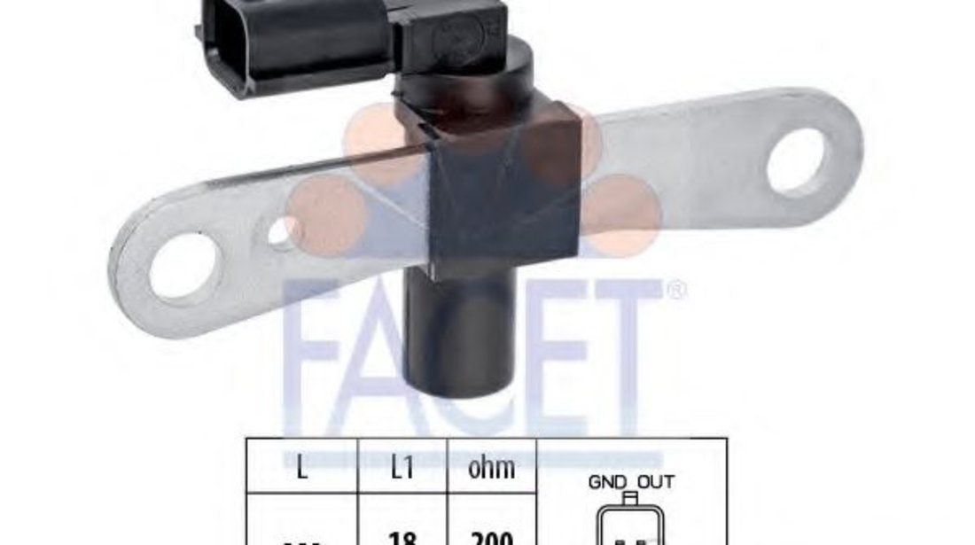 Senzor impulsuri, arbore cotit RENAULT TWINGO II (CN0) (2007 - 2014) FACET 9.0659 piesa NOUA