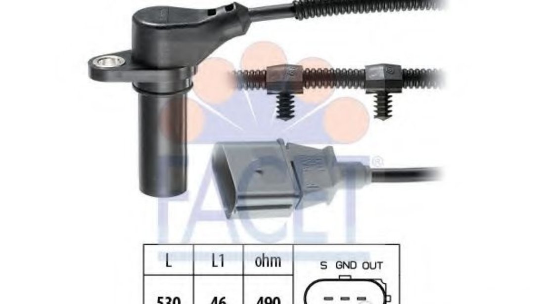 Senzor impulsuri, arbore cotit SEAT IBIZA IV (6L1) (2002 - 2009) FACET 9.0504 piesa NOUA