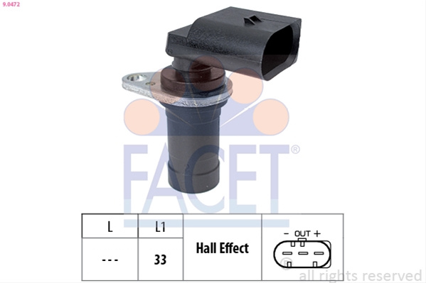 Senzor Impulsuri, Arbore Cotit; Senzor Impulsuri,volanta Facet Bmw 9.0472