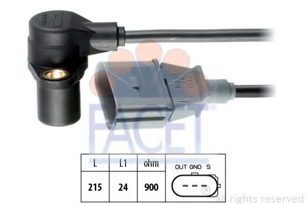 Senzor impulsuri, arbore cotit VW JETTA III (1K2) (2005 - 2010) FACET 9.0241 piesa NOUA