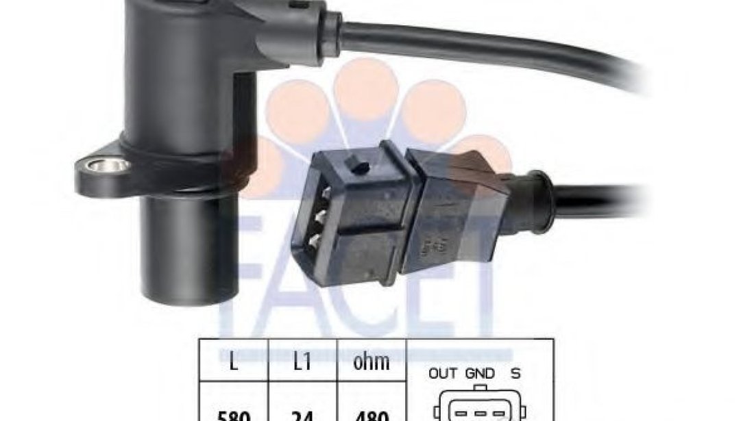 Senzor impulsuri, arbore cotit VW PASSAT Variant (3B5) (1997 - 2001) FACET 9.0297 piesa NOUA