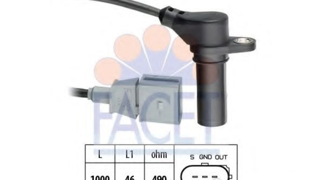 Senzor impulsuri, arbore cotit VW PASSAT Variant (3B5) (1997 - 2001) FACET 9.0218 piesa NOUA