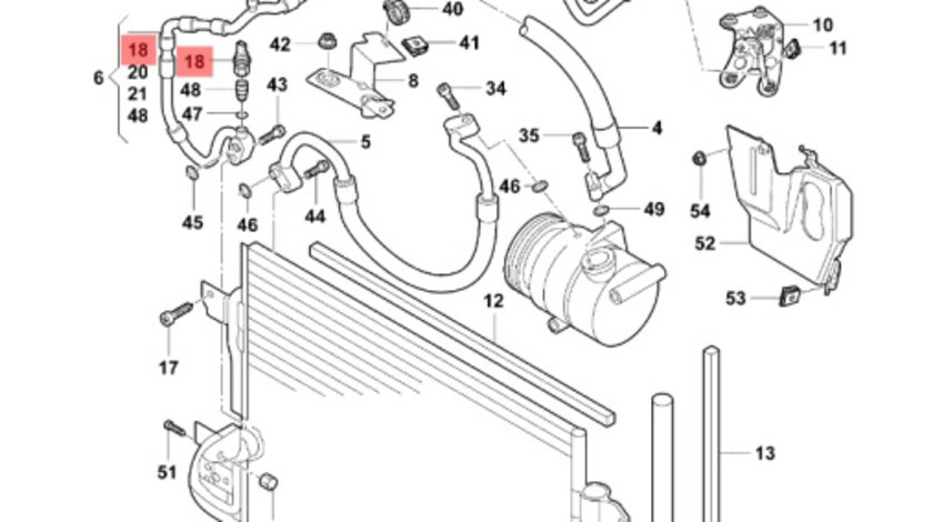 Senzor presiune AC Volkswagen Golf 4 hatchback 1.6 SR OEM 1J0959126