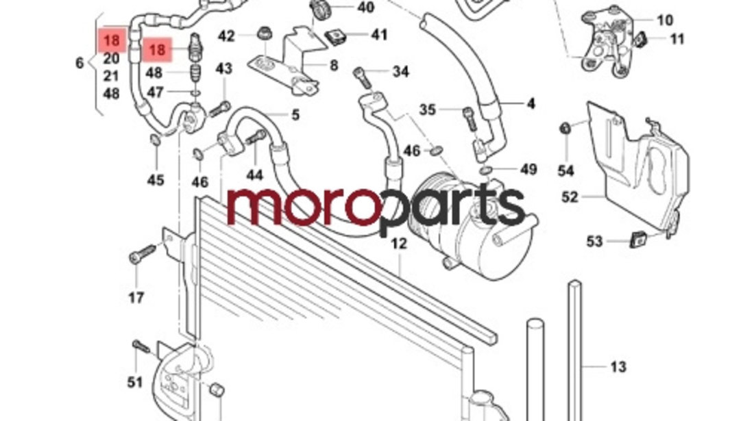 Senzor presiune AC VOLKSWAGEN POLO (6N2) [ 1999 - 2001 ] VAG OEM 1J0959126