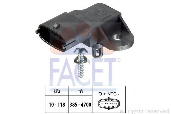 Senzor presiune aer FIAT DOBLO Combi (263) (2010 - 2016) FACET 10.3091 piesa NOUA