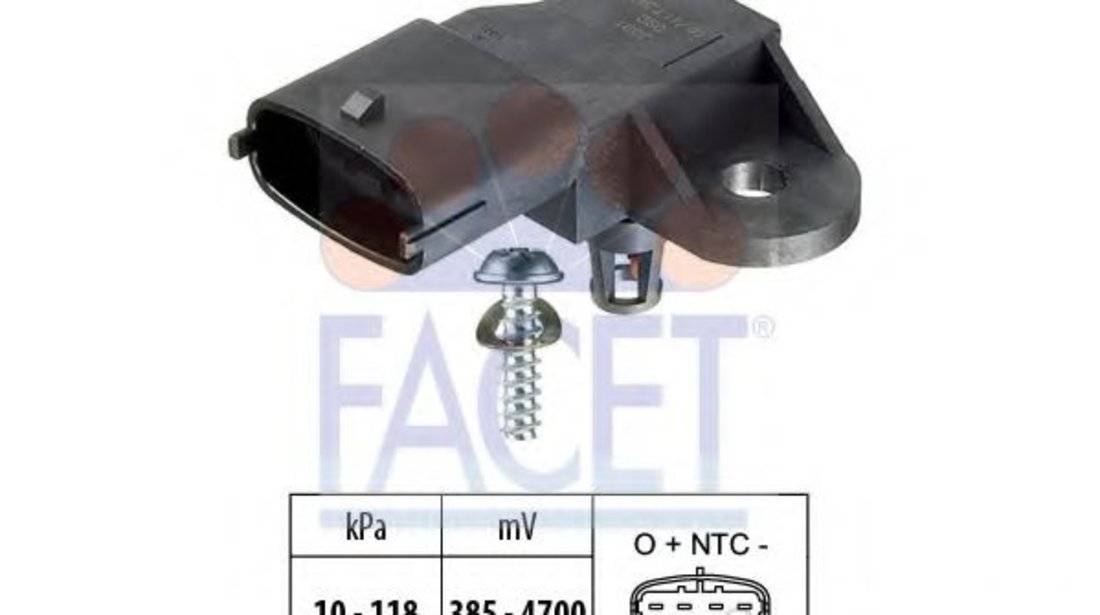 Senzor presiune aer FIAT PUNTO (188) (1999 - 2016) FACET 10.3091 piesa NOUA