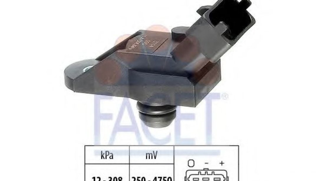 Senzor presiune aer OPEL ZAFIRA A (F75) (1999 - 2005) FACET 10.3114 piesa NOUA