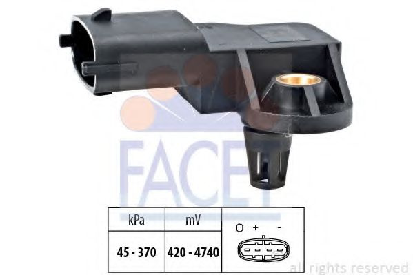 Senzor presiune aer RENAULT LAGUNA II (BG0/1) (2001 - 2016) FACET 10.3167 piesa NOUA