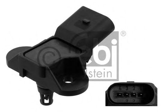 Senzor, presiune galerie admisie SKODA OCTAVIA II (1Z3) (2004 - 2013) FEBI BILSTEIN 27186 piesa NOUA