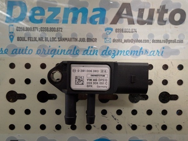 Senzor presiune gaze Octavia 2 1Z3, 1.6 tdi, 0281006083, 059906051