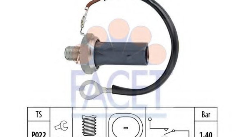 Senzor presiune ulei AUDI A4 Avant (8ED, B7) (2004 - 2008) FACET 7.0159 piesa NOUA