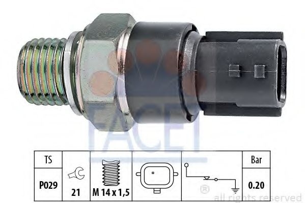 Senzor presiune ulei DACIA LOGAN EXPRESS (FS) (2009 - 2016) FACET 7.0189 piesa NOUA