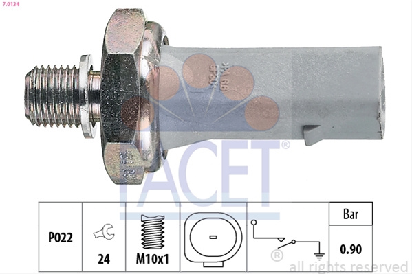 Senzor Presiune Ulei Facet Audi 7.0134