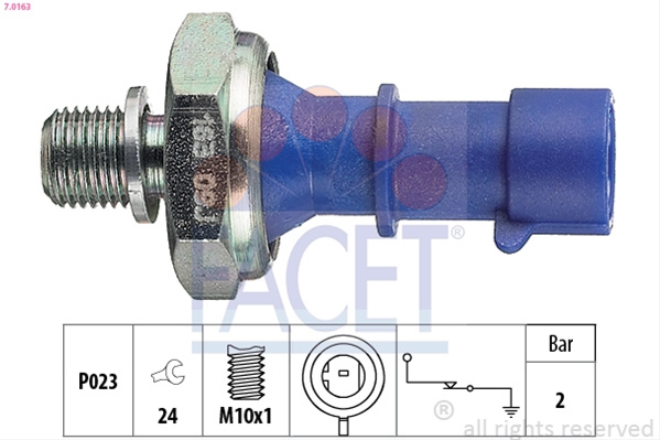 Senzor Presiune Ulei Facet Citroën 7.0163