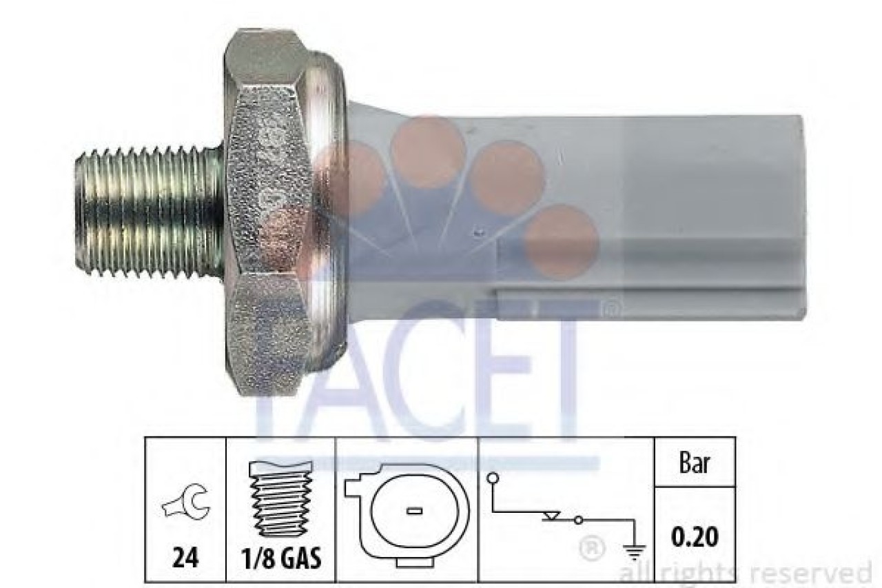 Senzor presiune ulei PEUGEOT 4007 (GP) (2007 - 2016) FACET 7.0187 piesa NOUA