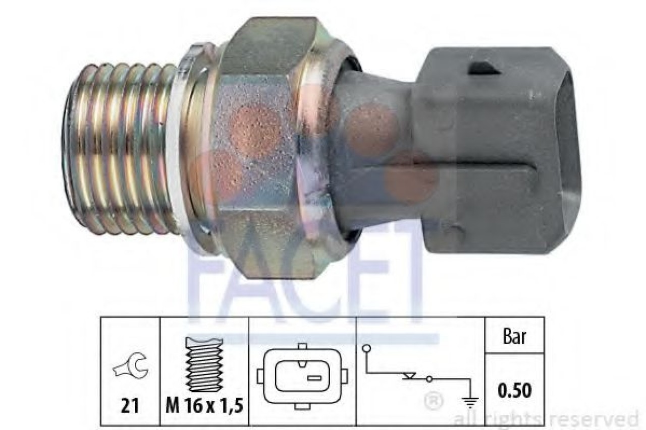 Senzor presiune ulei PEUGEOT EXPERT Van (222) (1995 - 2016) FACET 7.0116 piesa NOUA