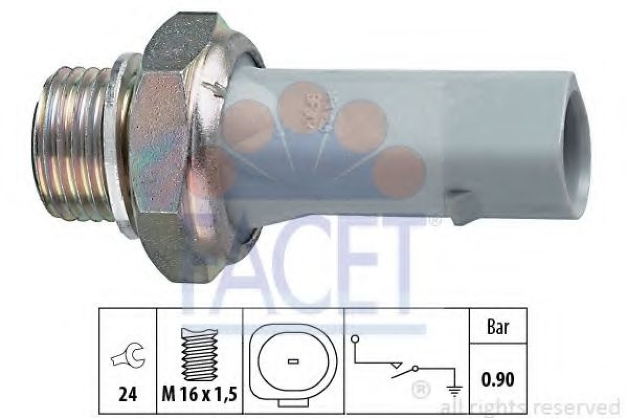 Senzor presiune ulei SKODA FABIA I Limuzina (6Y3) (1999 - 2007) FACET 7.0150 piesa NOUA