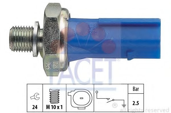 Senzor presiune ulei SKODA OCTAVIA II Combi (1Z5) (2004 - 2013) FACET 7.0192 piesa NOUA