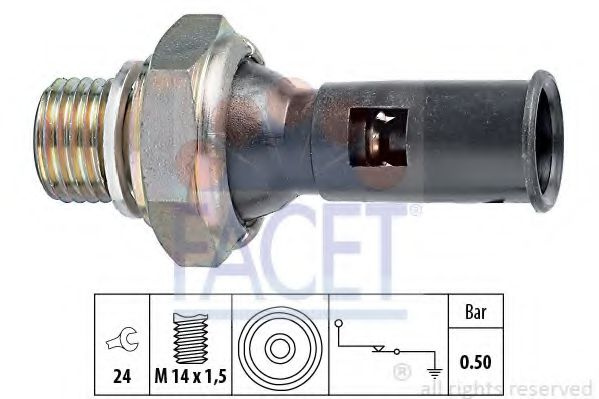 Senzor presiune ulei VOLVO C30 (2006 - 2012) FACET 7.0056 piesa NOUA