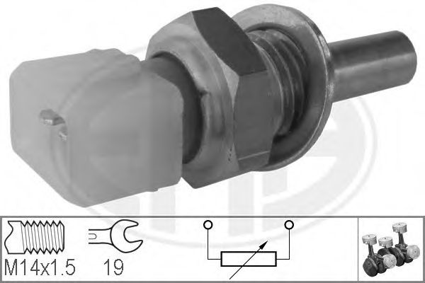 Senzor,temperatura lichid de racire AUDI A8 (4D2, 4D8) (1994 - 2002) ERA 330115 piesa NOUA