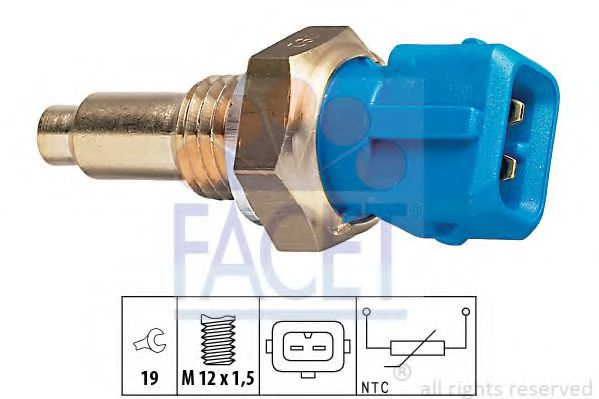 Senzor,temperatura lichid de racire FIAT BRAVO I (182) (1995 - 2001) FACET 7.3143 piesa NOUA