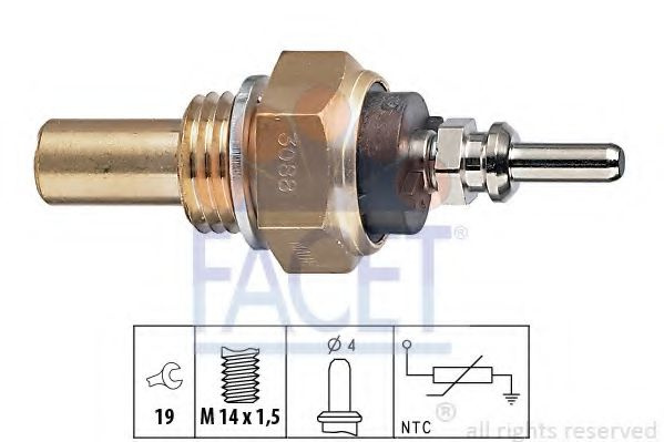 Senzor,temperatura lichid de racire MERCEDES G-CLASS Cabrio (W463) (1989 - 2016) FACET 7.3088 piesa NOUA