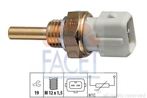 Senzor,temperatura lichid de racire NISSAN TERRANO II (R20) (1992 - 2007) FACET 7.3127 piesa NOUA