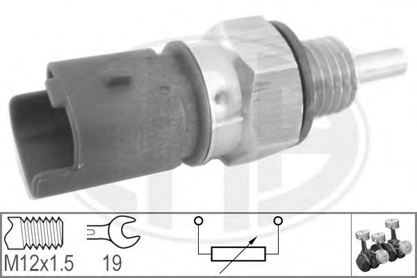 Senzor,temperatura lichid de racire RENAULT LAGUNA II Grandtour (KG0/1) (2001 - 2016) ERA 330624 piesa NOUA