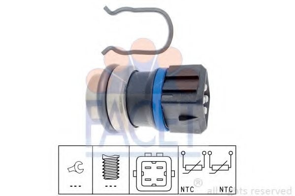 Senzor,temperatura lichid de racire SEAT CORDOBA Vario (6K5) (1996 - 1999) FACET 7.3146 piesa NOUA