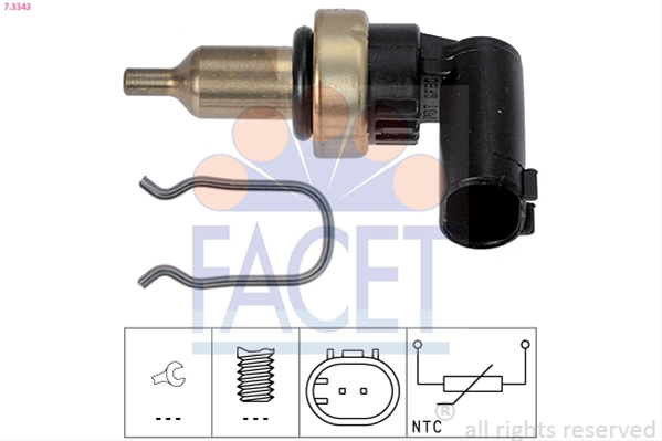 Senzor,temperatura Lichid De Racire; Senzor,temperatura Lichid De Racire; Senzor,temperatura Lichid De Racire Facet Infiniti 7.3343