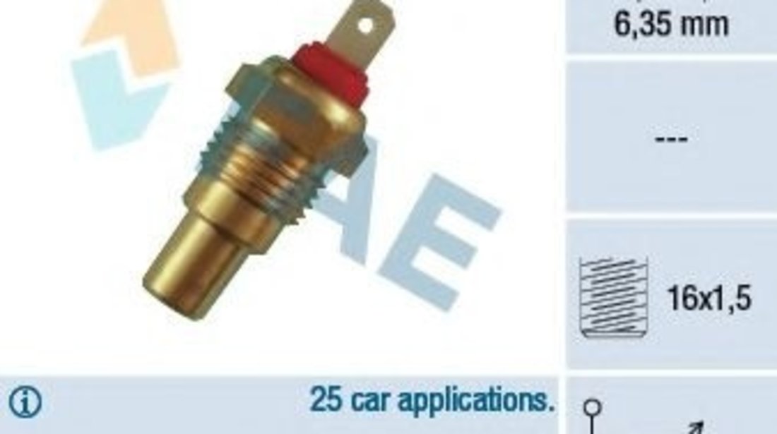 Senzor,temperatura lichid de racire TOYOTA COROLLA (E11) (1997 - 2002) FAE 31330 piesa NOUA