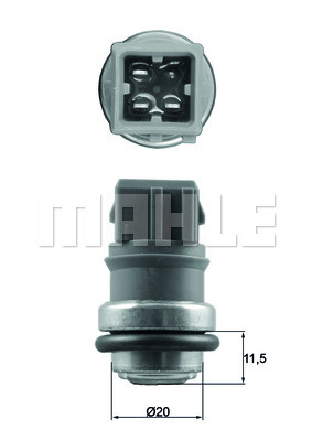 Senzor,temperatura lichid de racire (TSE31 MAHLE KNECHT) RENAULT