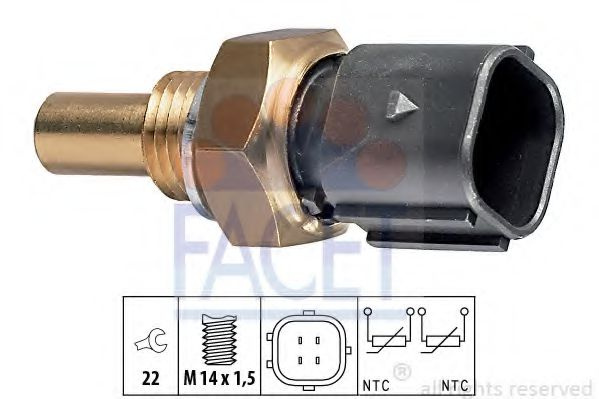 Senzor,temperatura lichid de racire VW LT II bus (2DB, 2DE, 2DK) (1996 - 2006) FACET 7.3316 piesa NOUA