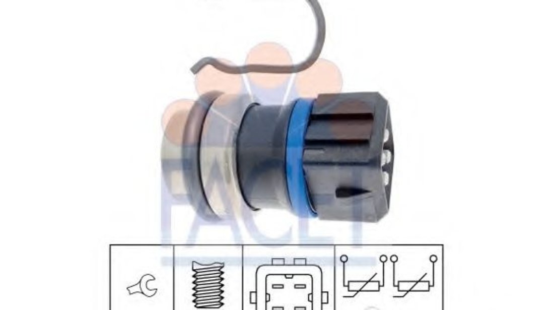 Senzor,temperatura lichid de racire VW PASSAT Variant (3A5, 35I) (1988 - 1997) FACET 7.3146 piesa NOUA