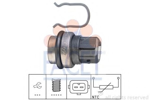 Senzor,temperatura lichid de racire VW POLO (6N1) (1994 - 1999) FACET 7.3086 piesa NOUA