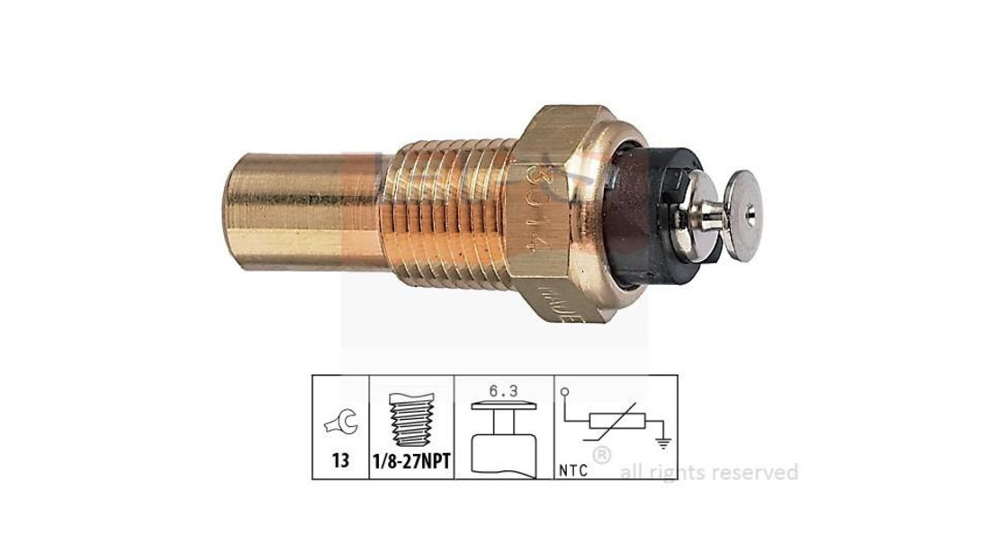 Senzor temperatura lichid racire Daewoo NUBIRA limuzina (KLAJ) 1997-2016 #2 009107181