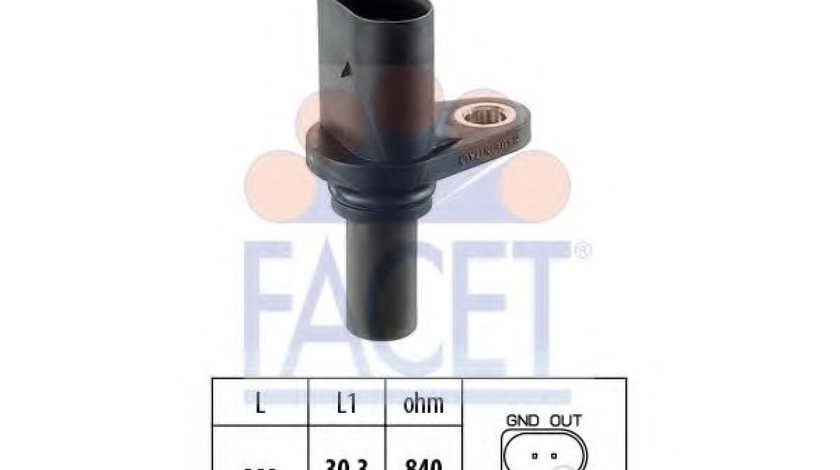 Senzor turatie, cutie de viteza automata SEAT TOLEDO II (1M2) (1998 - 2006) FACET 9.0221 piesa NOUA