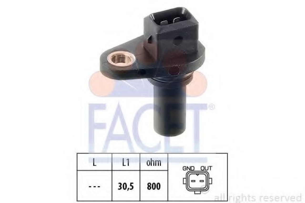 Senzor turatie,management motor AUDI A4 (8D2, B5) (1994 - 2001) FACET 9.0028 piesa NOUA