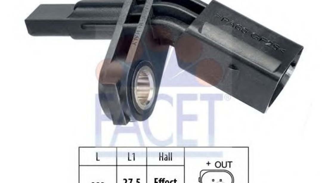 Senzor,turatie roata AUDI A3 (8P1) (2003 - 2012) FACET 21.0007 piesa NOUA