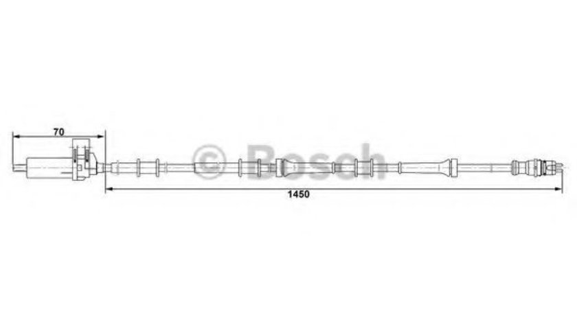 Senzor,turatie roata FIAT DUCATO caroserie (230L) (1994 - 2002) BOSCH 0 265 006 688 piesa NOUA