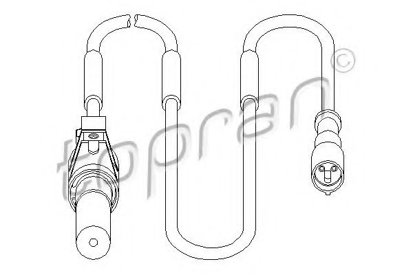 Senzor,turatie roata OPEL CORSA B (73, 78, 79) (1993 - 2002) TOPRAN 207 451 piesa NOUA