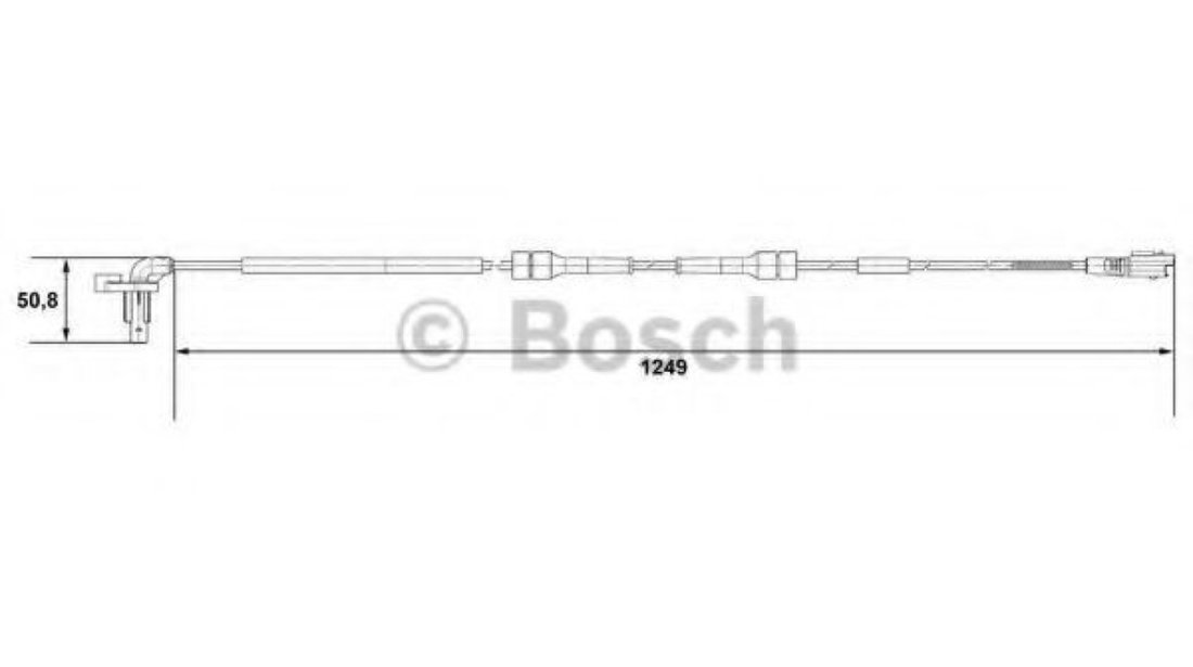 Senzor,turatie roata PEUGEOT PARTNER combispace (5F) (1996 - 2012) BOSCH 0 265 007 666 piesa NOUA