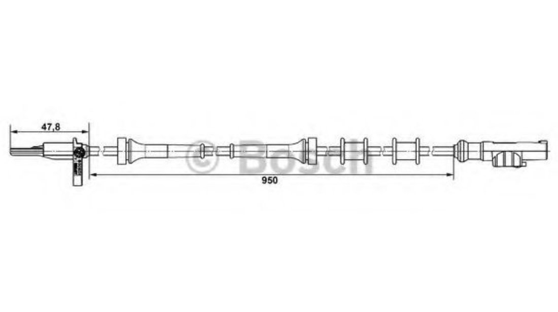 Senzor,turatie roata PEUGEOT PARTNER combispace (5F) (1996 - 2012) BOSCH 0 265 007 883 piesa NOUA